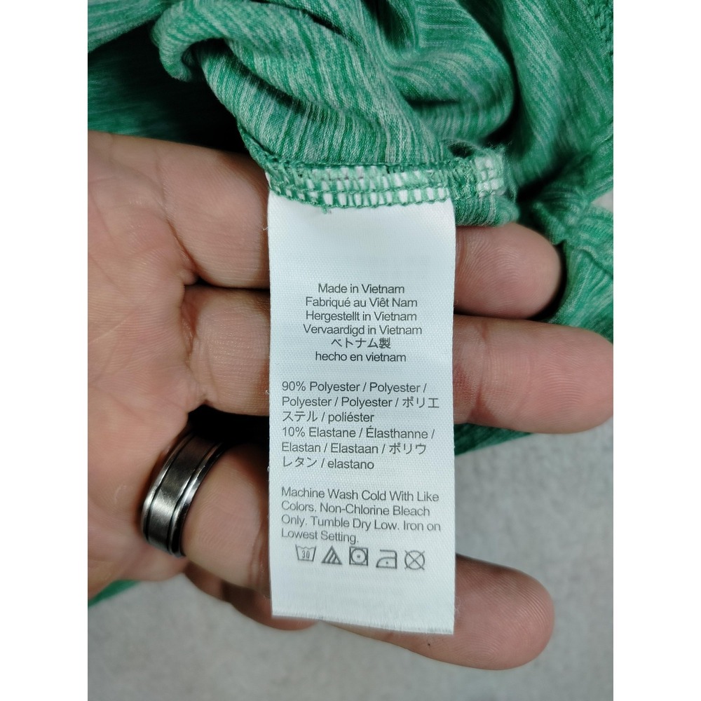J.Crew Performance Polo Shirt Mens Small Green Solid Golf Stretch Wicking - Picture 3 of 7